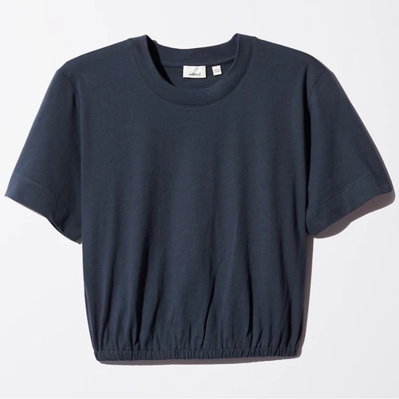 $8 IN BUNDLE 📍 Aritzia Wilfred Piaf Scrunch Cropped T Shirt - Picture 4 of 5